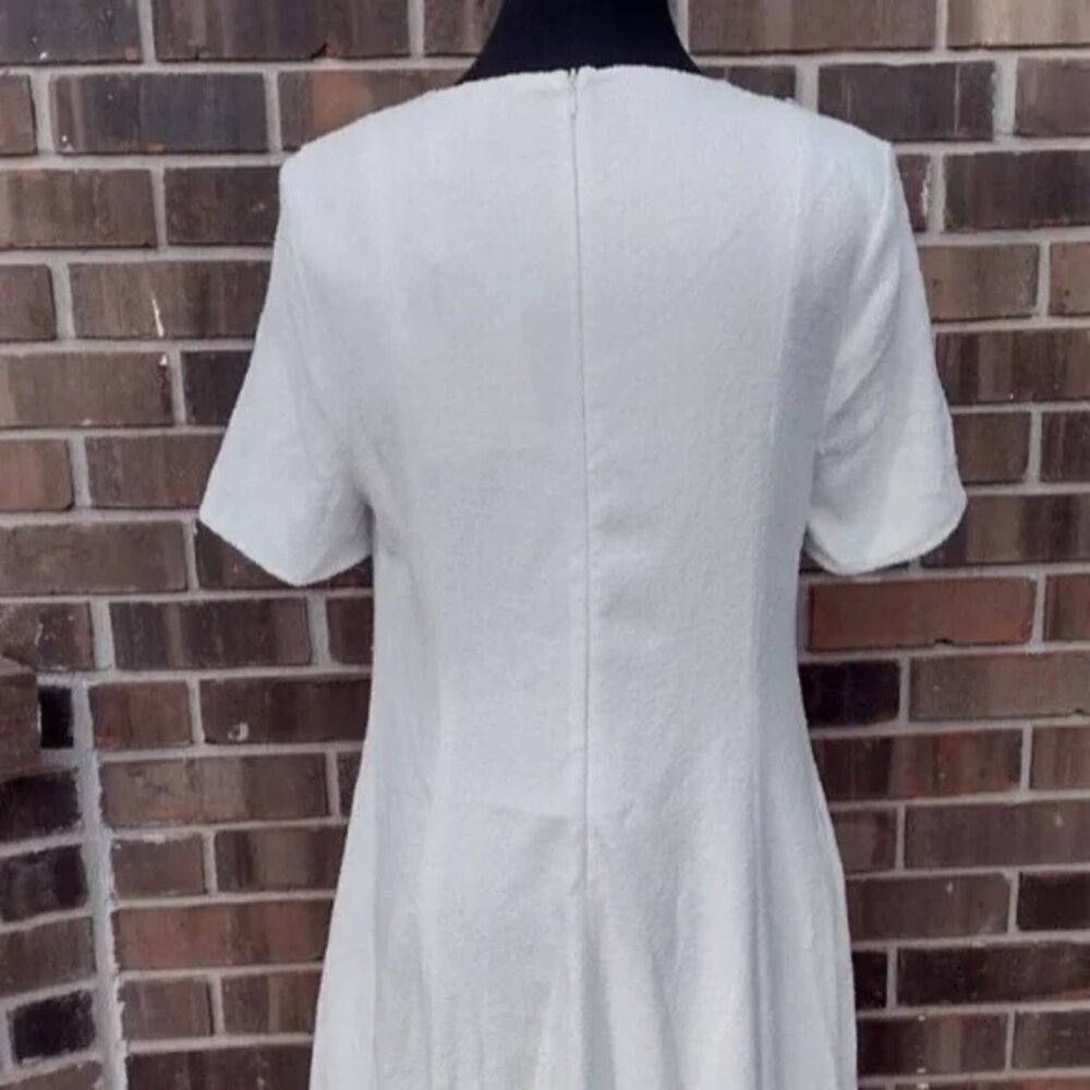 Loulou Studio Ivory Textured Midi Dress - Picture 6 of 9
